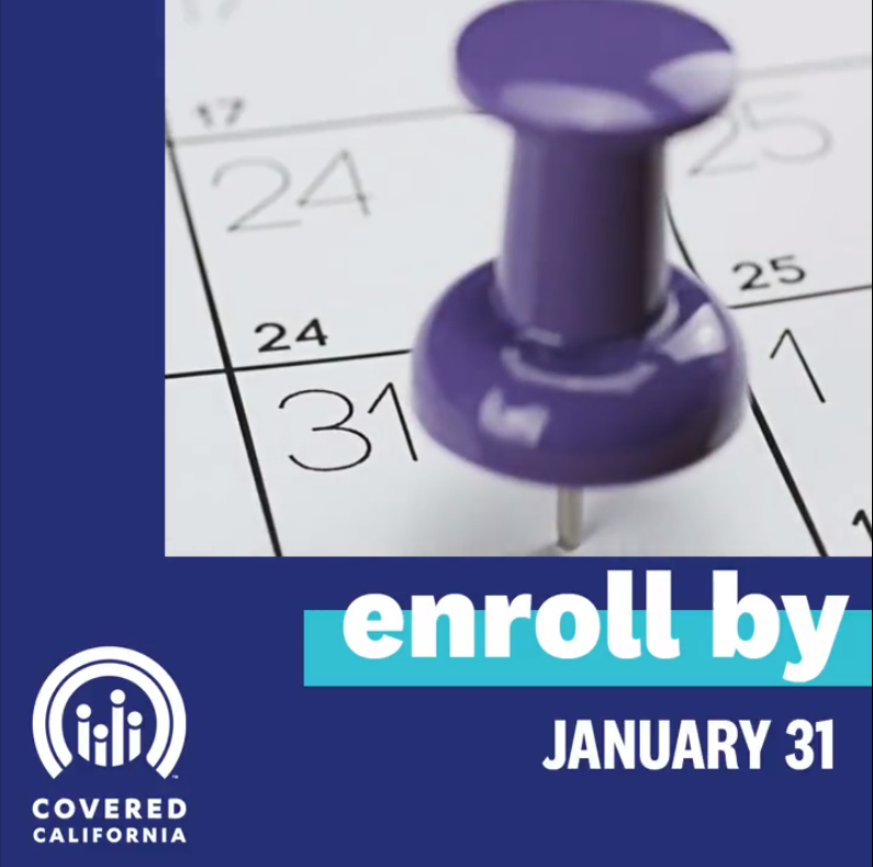 Covered CA - Enroll by January 31