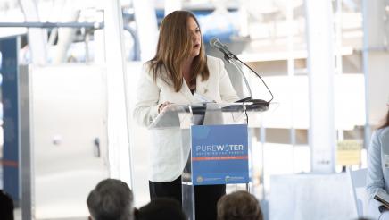 Check Presentation with the Metropolitan Water District, Pure Water Southern California Demonstration Facility