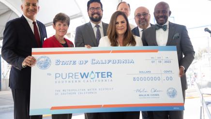 Check Presentation with the Metropolitan Water District, Pure Water Southern California Demonstration Facility